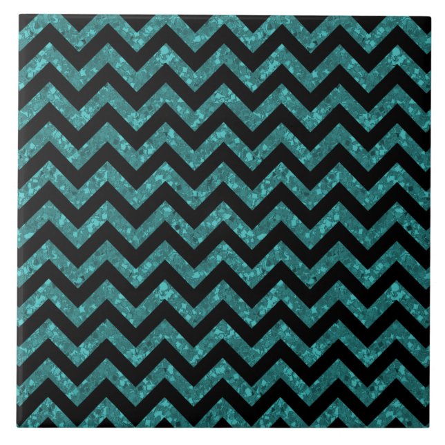 Chevron Glitter Look Tile (Front)
