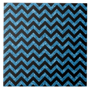 Chevron Glitter Look Tile