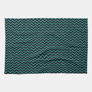 Chevron Glitter Look Towel