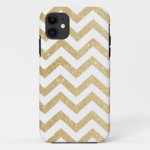 Chevron Gold Faux Glitter iPhone 5/5S Case