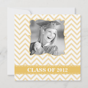 Chevron   Graduation Party Invitation