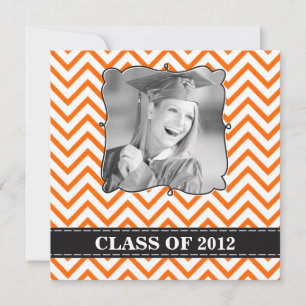Chevron Graduation Party Invitation