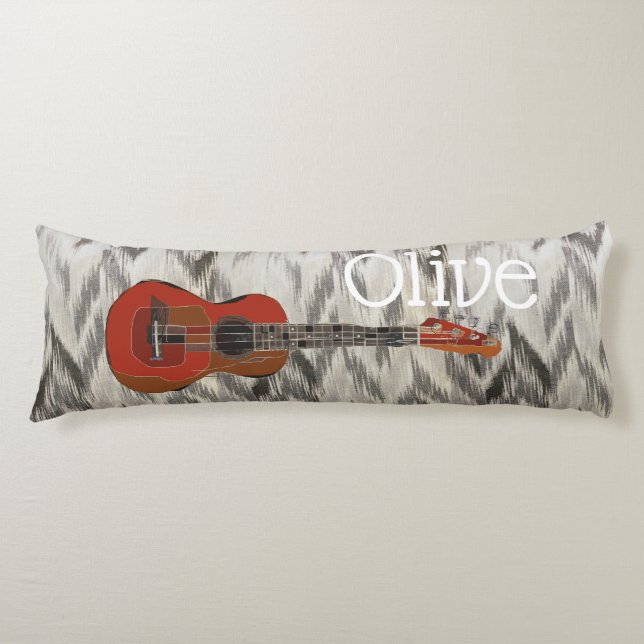 Chevron Guitar body pillow (Front)