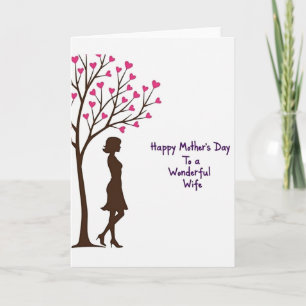 Chevron Happy Wonderful Wife Card