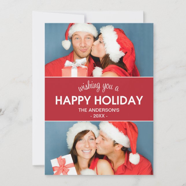 CHEVRON HOLIDAY | HOLIDAY PHOTO CARD (Front)