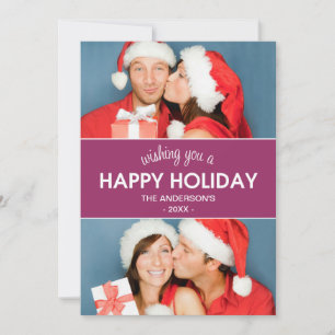 CHEVRON HOLIDAY HOLIDAY PHOTO CARD
