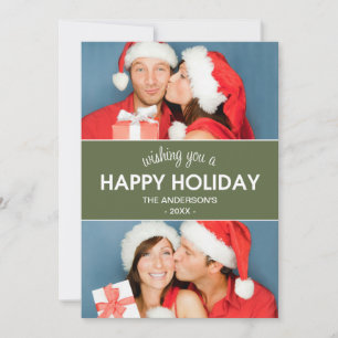 CHEVRON HOLIDAY HOLIDAY PHOTO CARD