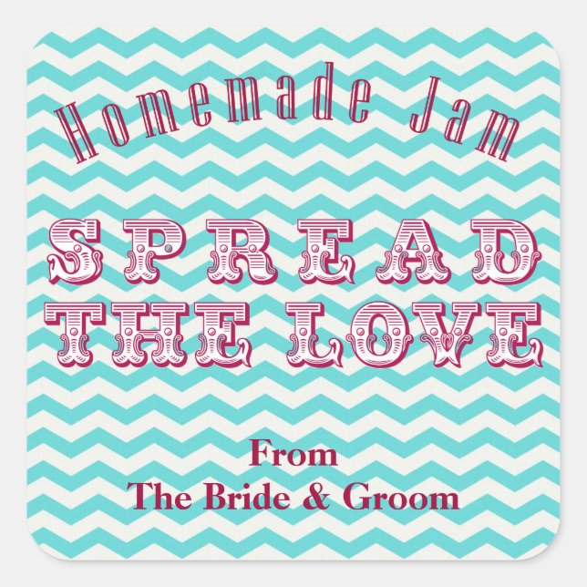 Chevron Homemade Preserves Canning Stickers (Front)