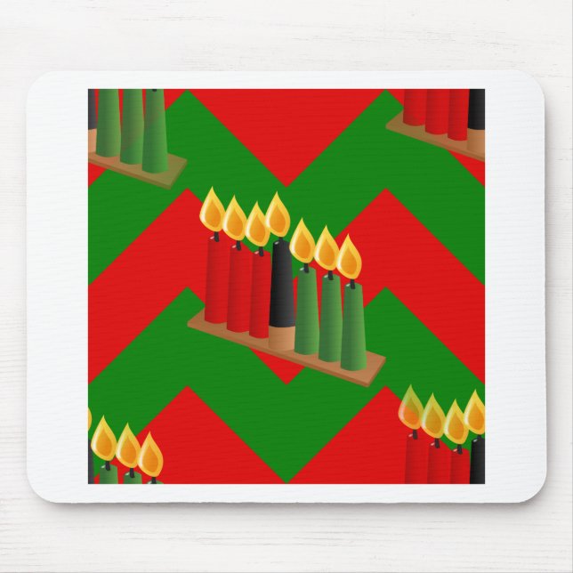 chevron kwanzaa mouse mat (Front)