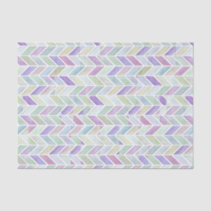 Chevron Lavender Lime Tissue Paper
