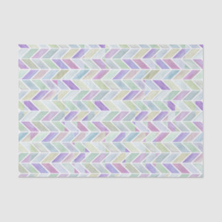 Chevron Lavender Lime Tissue Paper
