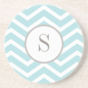 Chevron Monogram Coaster