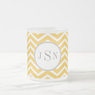 Chevron Monogram Mug