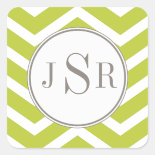 Chevron Monogram Sticker
