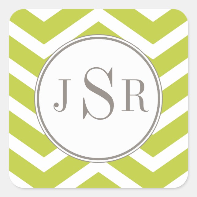 Chevron Monogram Sticker (Front)