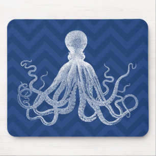 Chevron Octopus DK Mouse Mat