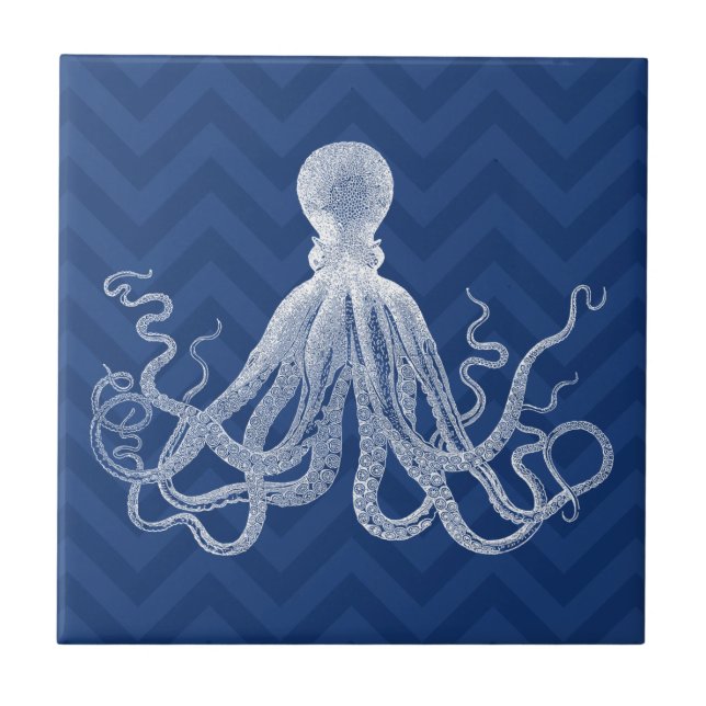 Chevron Octopus DK Tile (Front)