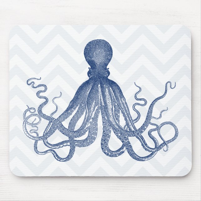 Chevron Octopus LT Mouse Mat (Front)