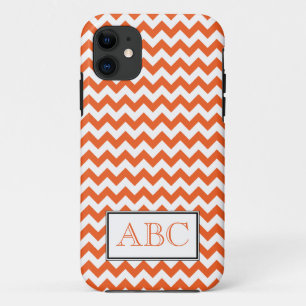 Chevron Orange & White iPhone 5 Case