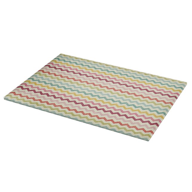 Chevron Pattern 4 Cutting Board (Corner)