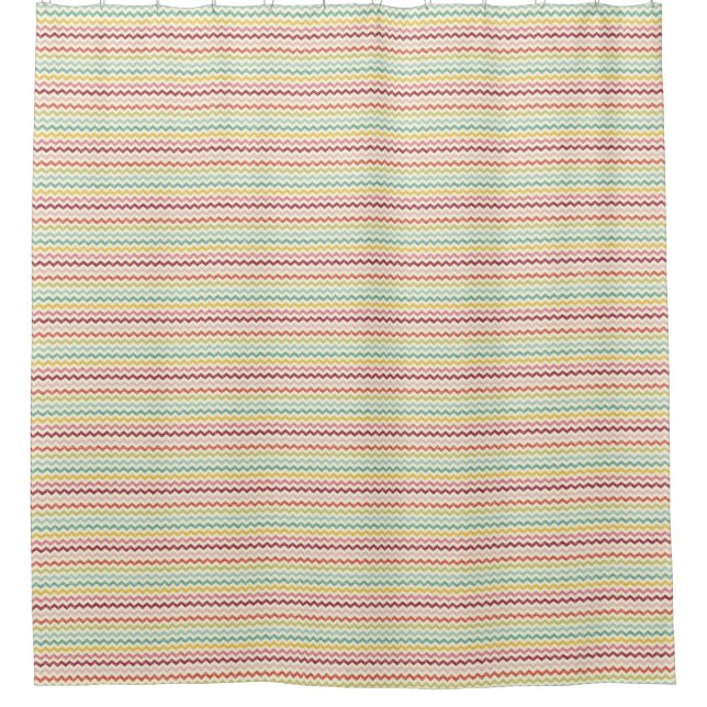 Chevron Pattern 4 Shower Curtain (Front)