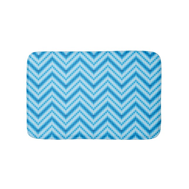 Chevron Pattern Background Bath Mat (Front)