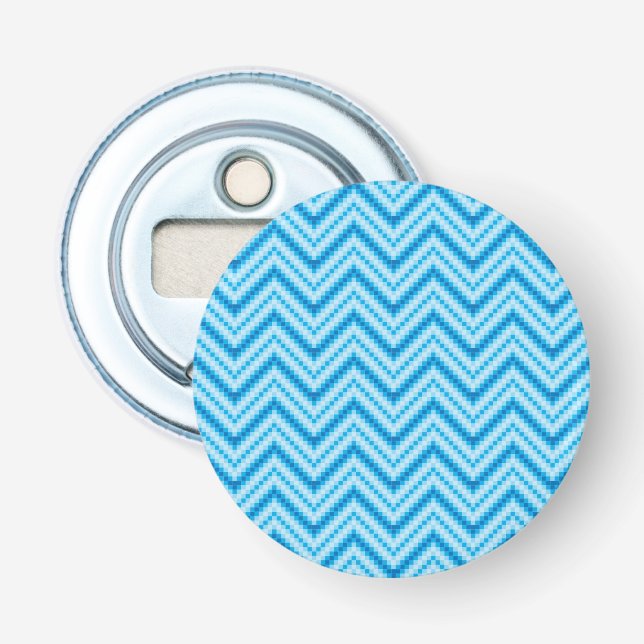Chevron Pattern Background Bottle Opener (Front)