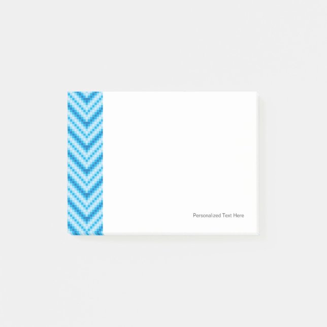 Chevron Pattern Background Post-it Notes (Front)