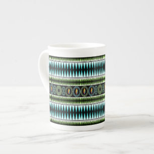 Chevron Pattern Bone China Mug
