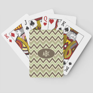 Chevron Pattern custom playing cards