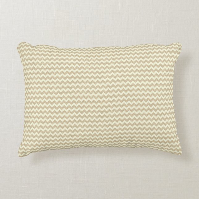 Chevron Pattern Decorative Cushion (Front)