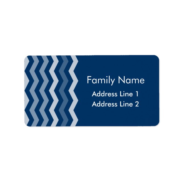 Chevron Pattern Label (Front)