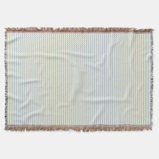 Chevron pattern light blue cream throw blanket