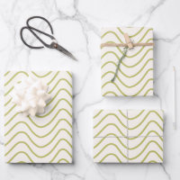 Chevron Pattern Lime Green on Cream White Zigzag