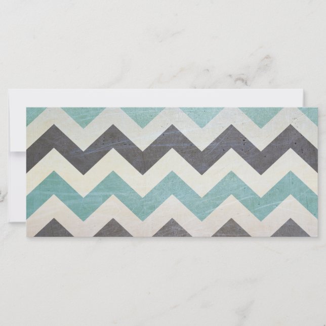Chevron Pattern On Metal Texture by Shirley Taylor (Front)