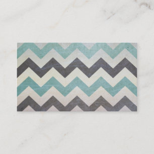 Chevron Pattern on Metal Texture by Shirley Taylor Business Card
