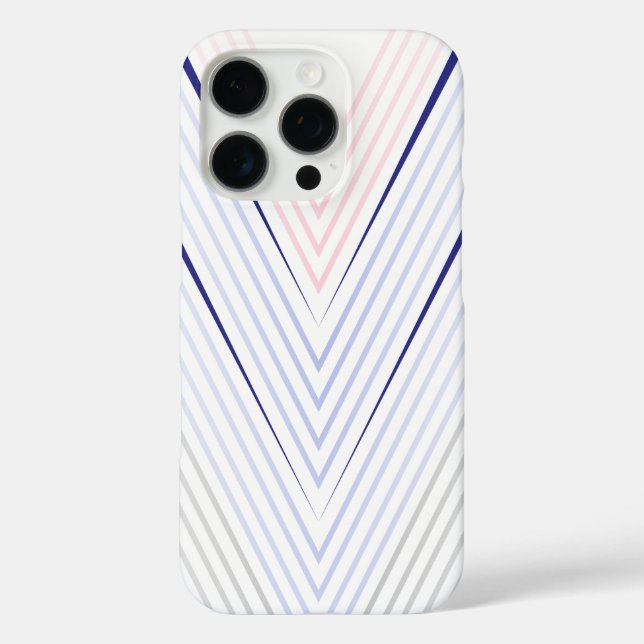 Chevron Pattern on White Background Case-Mate iPhone Case (Back)