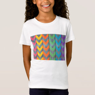 Chevron Pattern On Wood Texture by Shirley Taylor T-Shirt