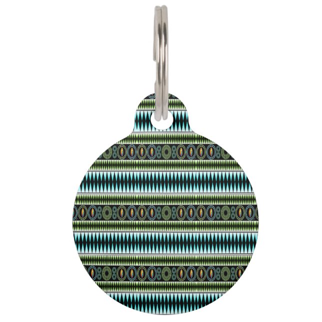 Chevron  Pattern Pet Tag (Front)
