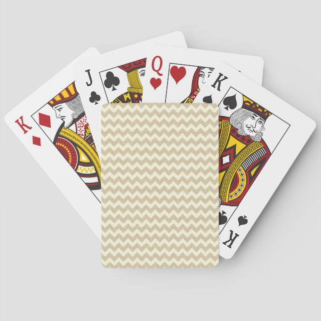 Chevron Pattern Playing Cards (Back)