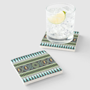 Chevron Pattern Stone Coaster
