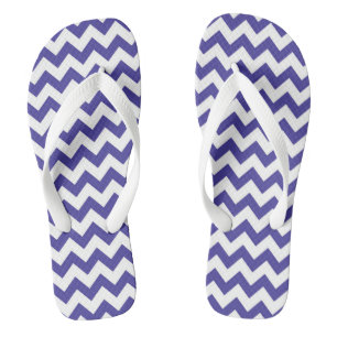 Chevron Patterned Flip Flops