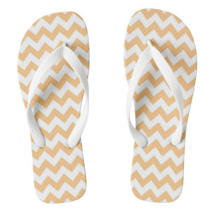 Chevron Patterned Flip Flops
