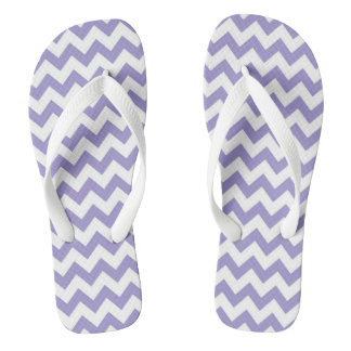 Chevron Patterned Flip Flops