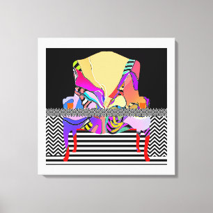 Chevron + Patterns Canvas Print