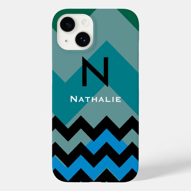 chevron personalised modern Case-Mate iPhone case (Back)