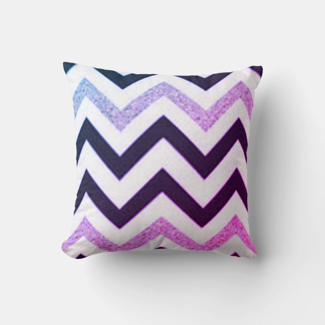 Chevron Purple Cushion (Front)
