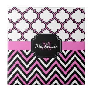 Chevron & Quatrefoil Tile