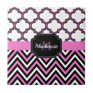 Chevron & Quatrefoil Tile