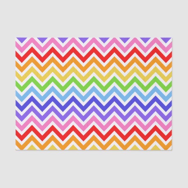 Chevron Rainbow Tissue Paper (Front)